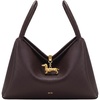 image:imageJW PEI Womens Maelle Dachshund Charm Double Handle BagDark Brown